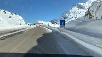 Sneeuw onderweg naar Konya
