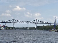 Hangende pont bij Rendsburg