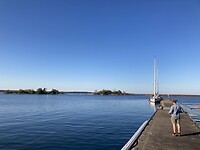 Ons plekkie in de haven van Oskarhamn
