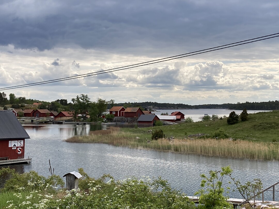 Uitzicht over Harstena
