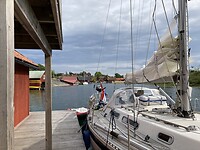 We liggen weer op een mooie plek