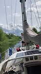 Het laatste stukje tot de haven van Linköping (met muziek😉)