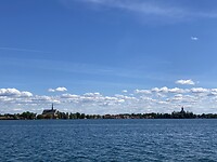 Zicht op Vadstena