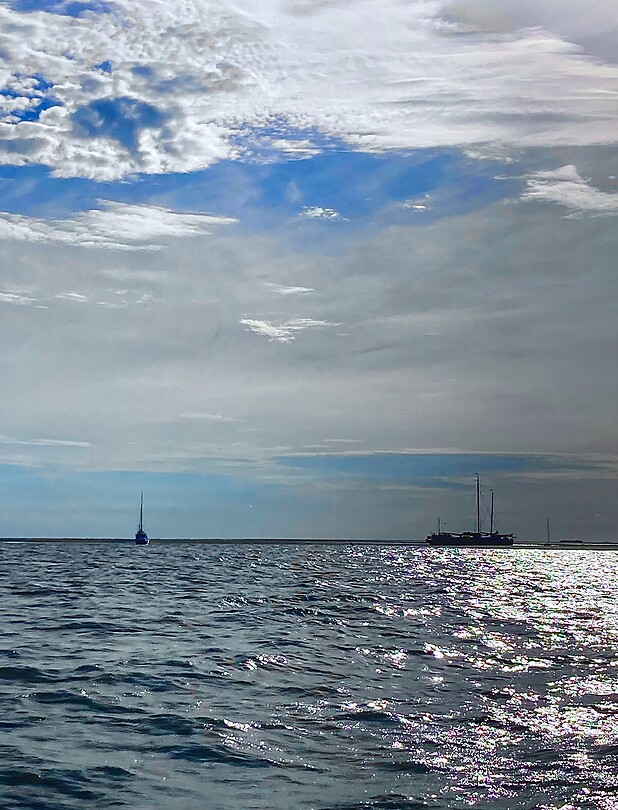 Schepen op het wad