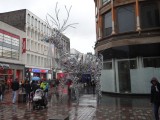 In het winkelcentrum