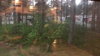 Vanavond in de camper, hevig onweer