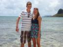 Sarah en Bas op Hawai'i