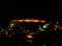 Stadion oranje verlicht als de Rays winnen