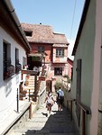 De trap tussen hoog en laag Sighisoara