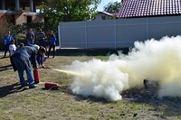 Kinderen krijgen brandoefening en zelf mag ik mee doen :)