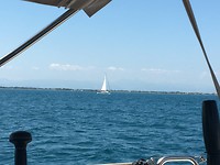 Onderweg naat Sinop, wachtend op de wind.