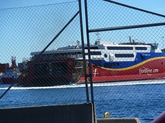 De catamaran van Fjord line naar Hirts