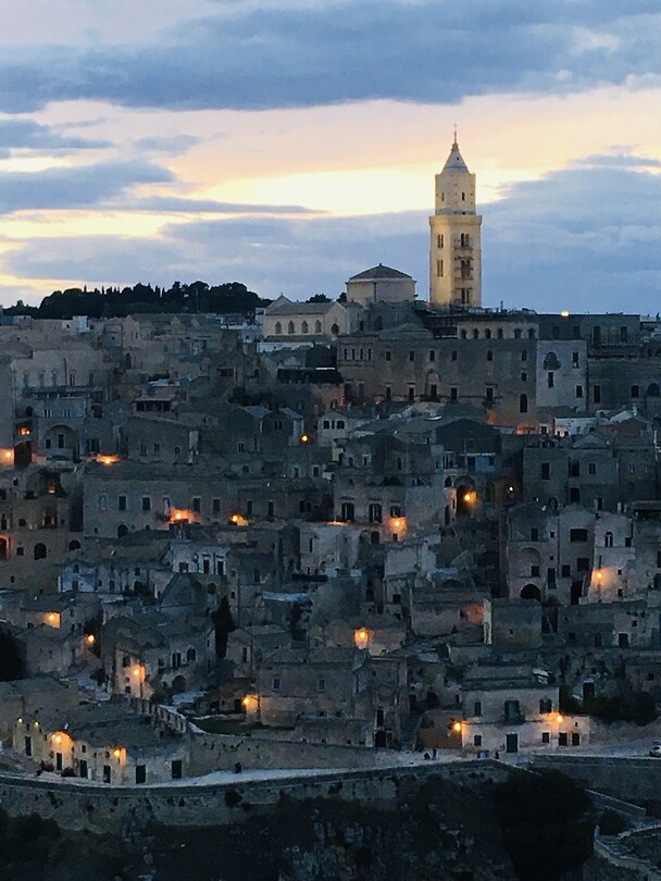 Sunset above Matera