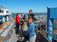 Bikes on the ferry