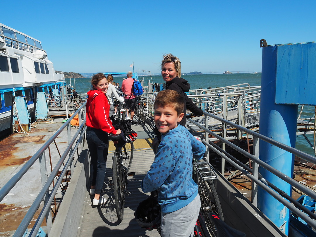 Bikes on the ferry