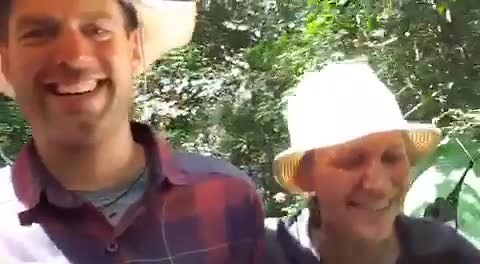Blooper in het bos