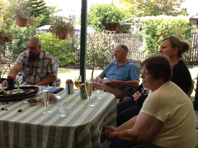 Marc en Michelle ook bij de BBQ