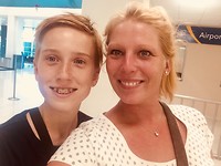 Martijn op visite, juli 2019