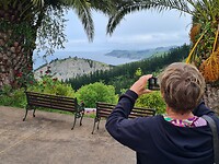 Uitzicht vanaf Camping Itxaspe