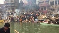 Crematie aan de Ganges