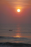 Zonsondergang boven de Indische Oceaan