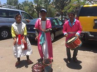 Straatmuzikanten in Tana