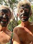 Moddermasker bij de thermale baden