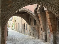 Straatje in voormalig Joods Ghetto, Ferrara