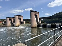 Stuw in de Neckar