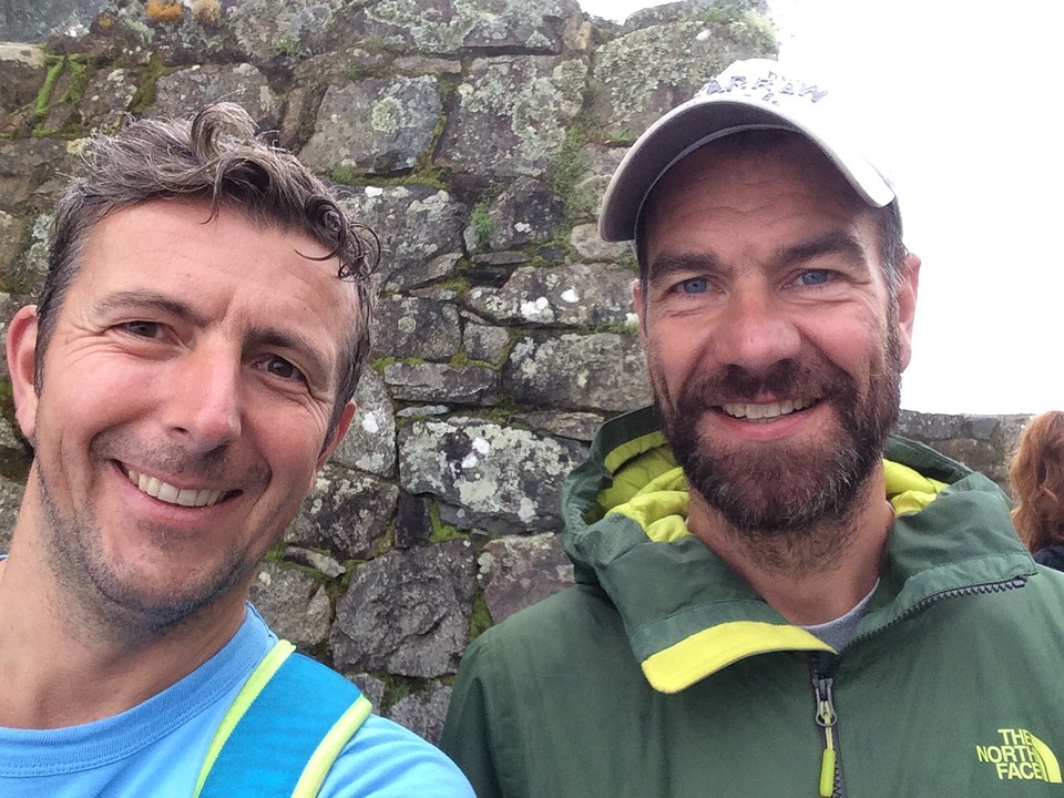 Frank en Henk in Machu Picchu