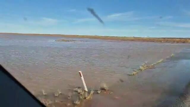 Rijden door een floodway