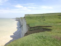 les falaises, van boven