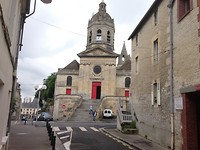 Caen, st. Michelkerk, beginpunt van Le Chemin de st. Michel naar Le Mont