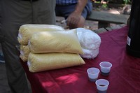 Het eindproduct: cassavemeel en tapioca