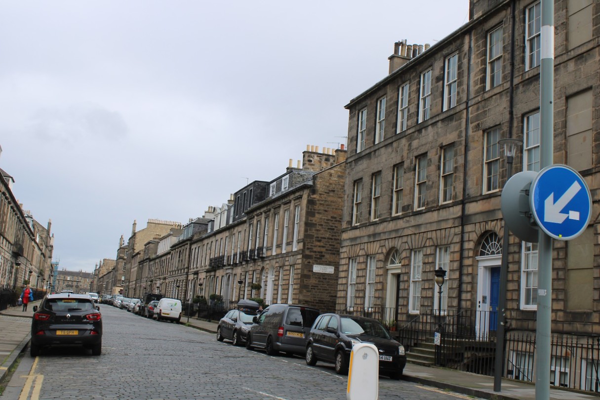 Een rustig gedeelte van Edinburgh