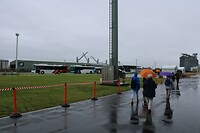 Naar Newcastle in de regen