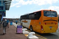 In de shuttlebus