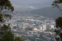 Uitzicht op Hobart