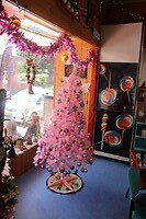 Verschrikkelijke roze kerstboom