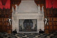 De haard in de Great Hall