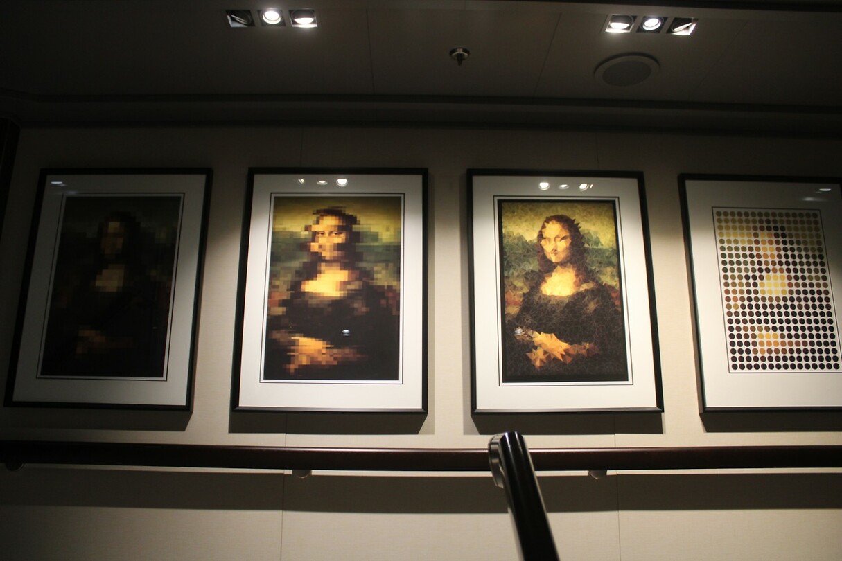 De Mona Lisa in verschillende resoluties