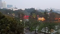 Hanoi aan het begin van de avond