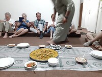 Eten bij de mensen thuis