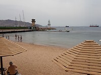 Uitzicht op de Golf van Aqaba
