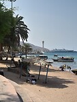 Het publieke strand in Aqaba