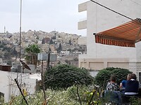 Uitzicht vanaf het terras van de boekshop in Amman
