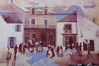 Muurschildering in Quiberon