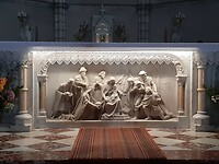 In de kerk van Caussade