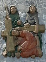 Kruisweg in de basiliek van Orcival