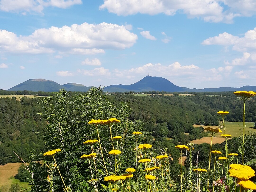Uitzicht op de Puy de Dôme